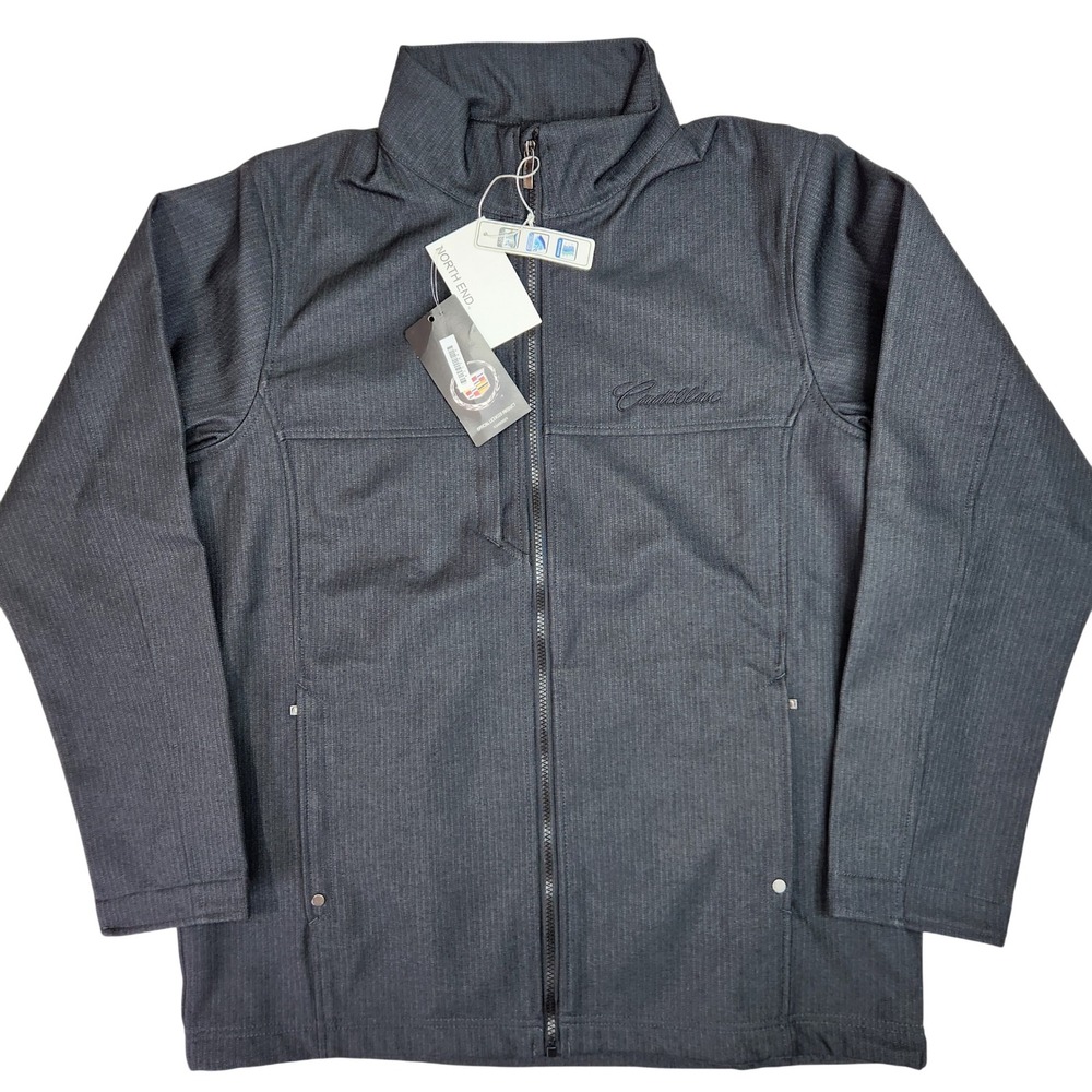 Cadillac Collection North End Mens Black Softshell Jacket Size Large NWT